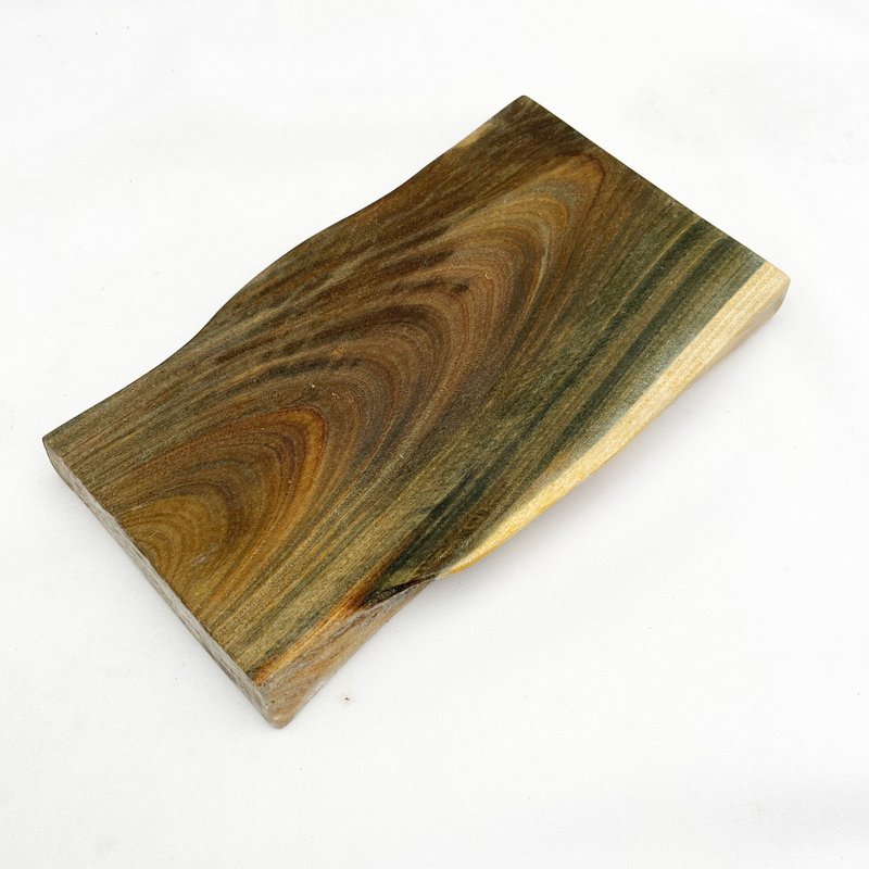 Paraguayan green sandalwood specially selected material wood piece one raw material art material wood piece placement tabletop storage tray - Items for Display - Wood Green