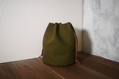 Candied fruit bunch bag / bucket bag / limited manual bag / olive green / pre-order