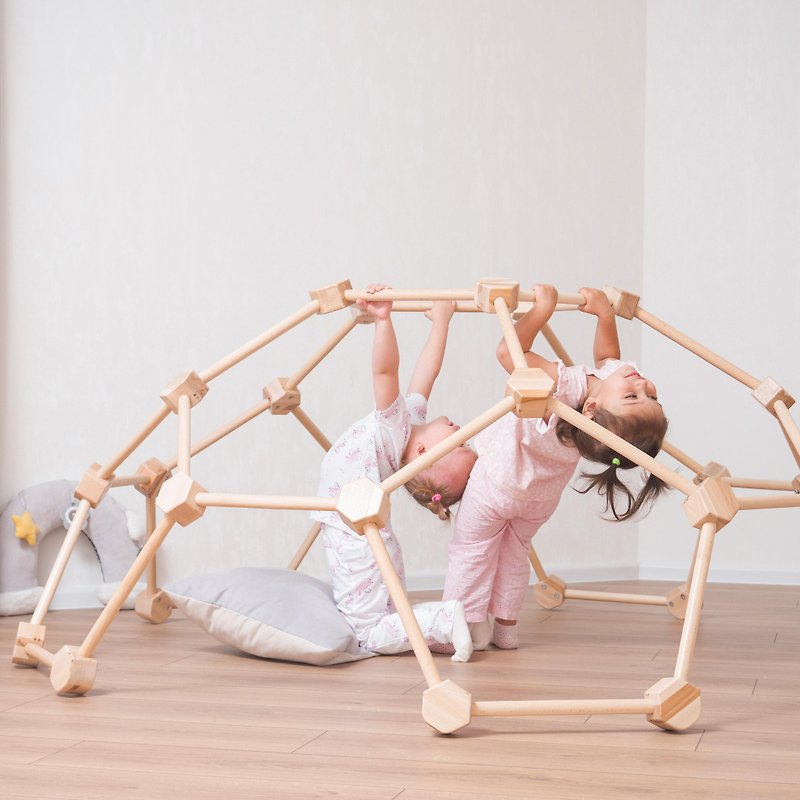 1 to 6 years Spider web XL Size, Montessori Climbing Set for Young Explorers - Kids' Toys - Wood 