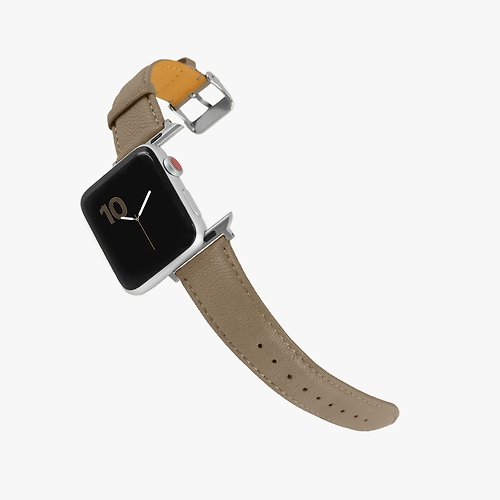 Macarooon 客製化禮物意大利真皮革錶帶Apple Watch 榛子駝色
