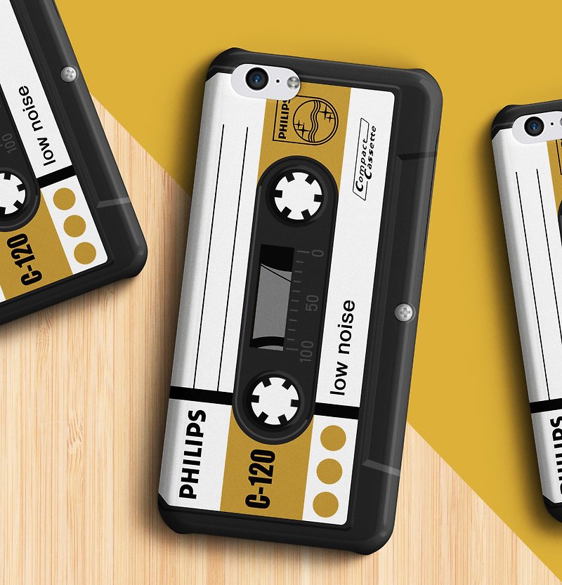 Philips Cassette - Mustard Phone case - 手機殼/手機套 - 塑膠 咖啡色