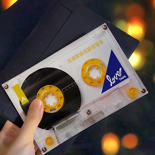 IGREAN艾綠繪 卡帶賀卡 客製可以聽的音樂聖誕卡片 錄製語音賀卡 電子檔自行印