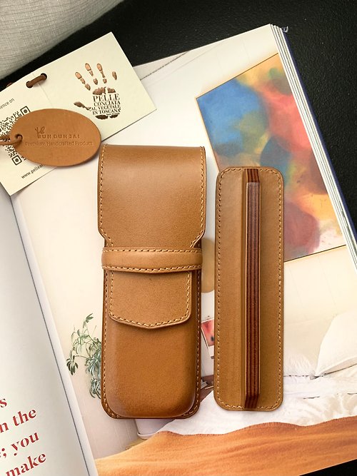 Bun Dan Jai leather & crafts Premium pen case (2 slots)