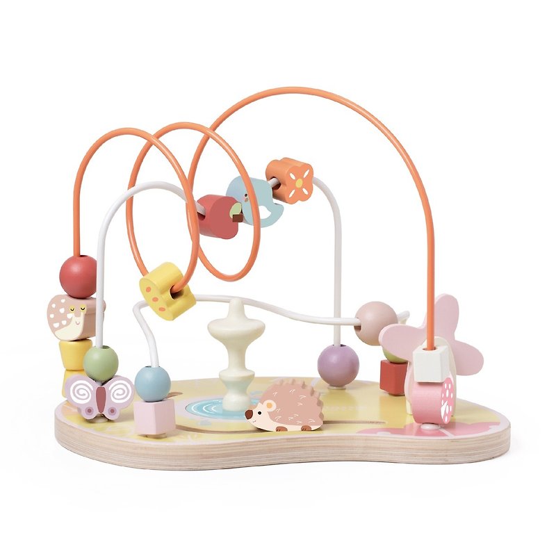 Enlightenment Elegant Garden Beads [Baby Early Education Enlightenment Toddler Educational Toys] Suitable for 18 months and above - ของเล่นเด็ก - ไม้ หลากหลายสี