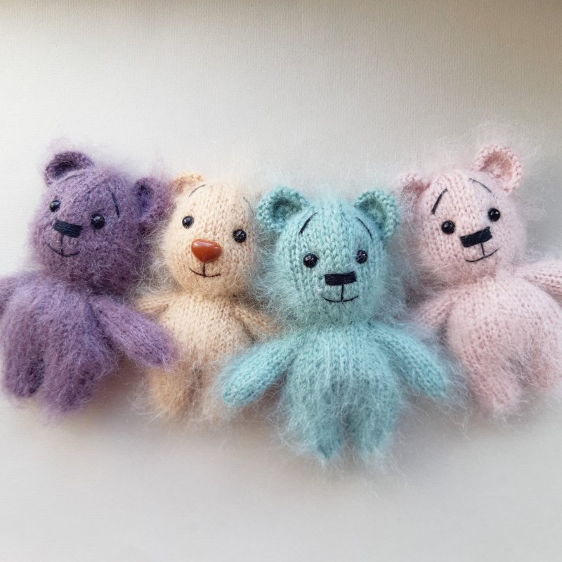 Bear toy knitting pattern. PDF. Amigurumi tutorial. Animal knitting pattern. - 手工藝教學/工具書 - 其他材質 
