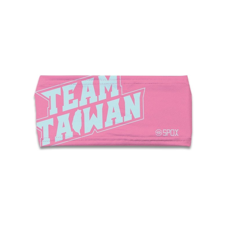【TEAM TAIWAN 大logo】女孩粉紅汽水 潮流運動涼感 / 頭帶 - 運動配件 - 聚酯纖維 多色
