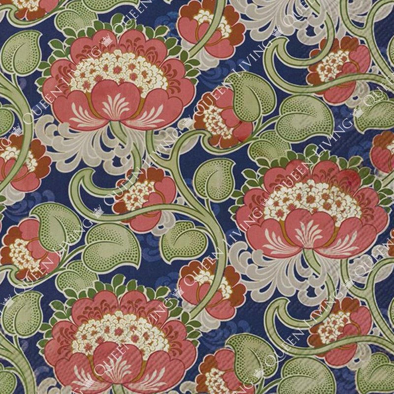 德國 IHR-33*33cm餐巾紙-復古花卉(V&A) - 枱布/餐墊 - 紙 多色