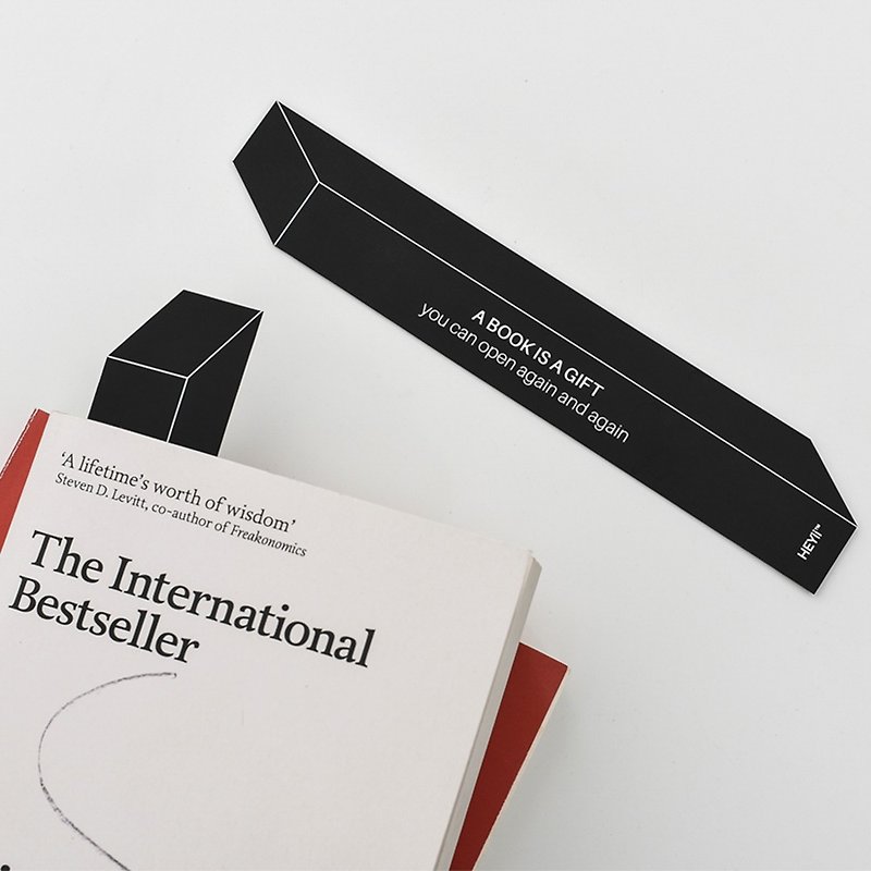 Bookmark | Vegan Leather | Geometric Design | Classic Slogan - Bookmarks - Faux Leather 
