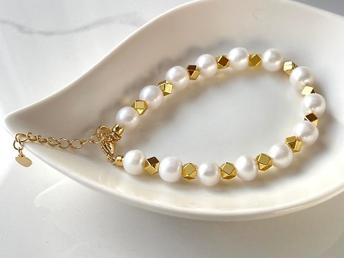 Athena珍珠設計 天然淡水珍珠 手鏈