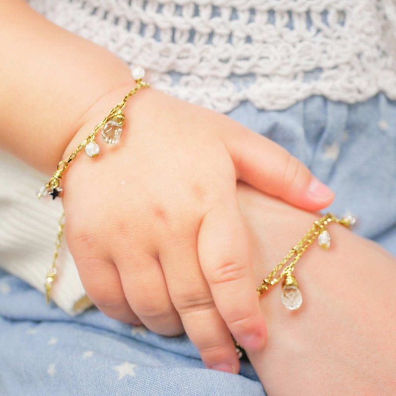 [Parental bracelet double-chain group] dream realization _ sister + parent-child customized engraving | - Bracelets - Gemstone 