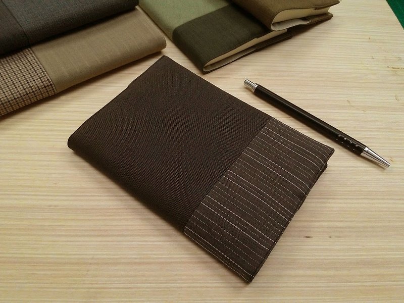 精緻A6布書衣~鐵灰色(獨一商品)B04-008 - 筆記本/手帳 - 其他材質 