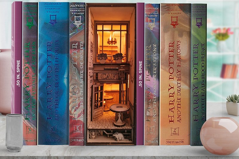 Ratatouille Book Nook/ Cafe Shelf Insert/ DIY Kit Cafe, book nook cafe