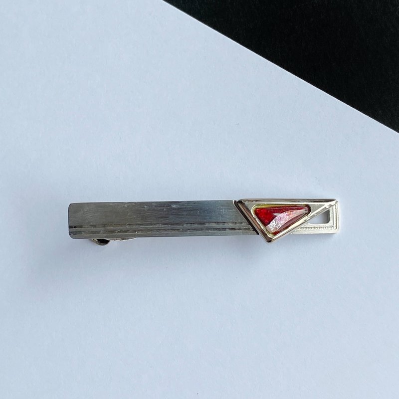 スペース 【ルビー Ruby】七宝焼のネクタイピン  純銀胎有線七宝 - 領帶/領帶夾 - 其他材質 紅色