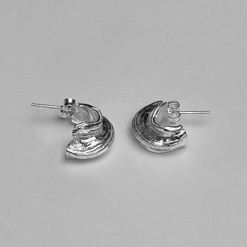 Crush Jewel Mitsuro Studs Earrings - Earrings & Clip-ons - Silver Silver