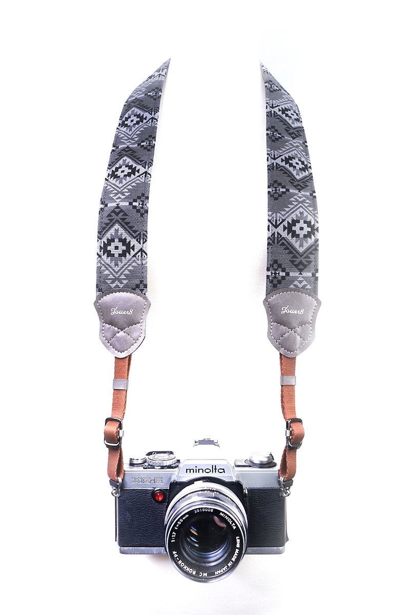 Decompression strap-Indian gray-soft cotton and linen comfortable feel - Cameras - Cotton & Hemp Gray