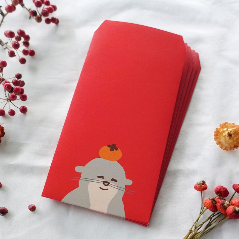 PanPan Persimmon Ruyi red envelope bags 5 pieces/6 pieces - ถุงอั่งเปา/ตุ้ยเลี้ยง - กระดาษ 