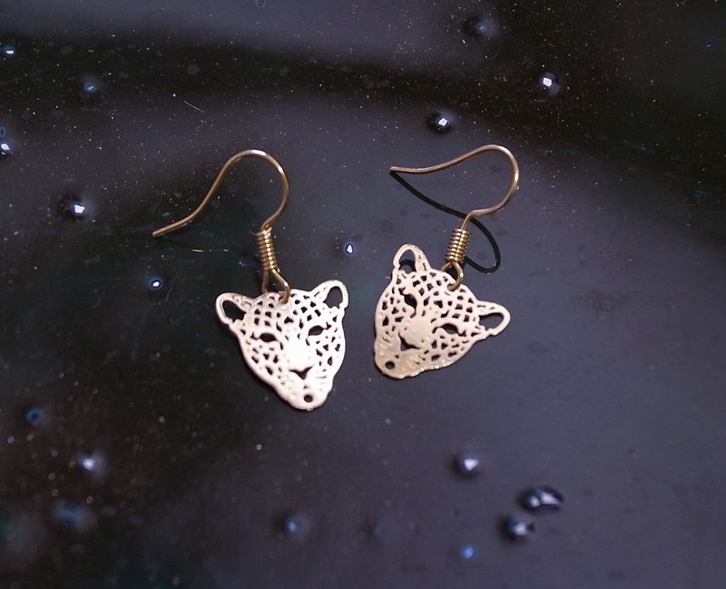 Golden Leopard Earrings - Earrings & Clip-ons - Other Metals Gold