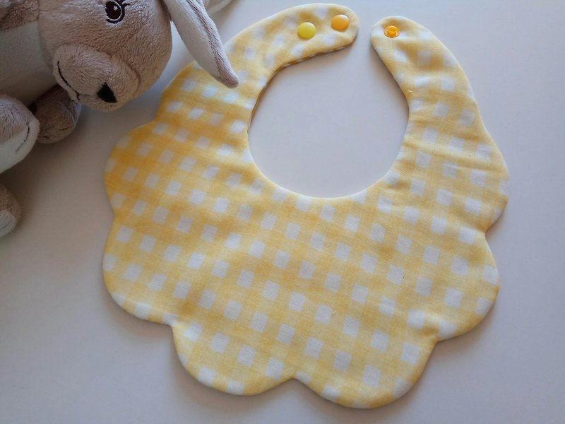 Japanese cotton gauze yellow cotton yarn cloud bib baby bib six-layer yarn eight-layer yarn - Baby Gift Sets - Cotton & Hemp Yellow