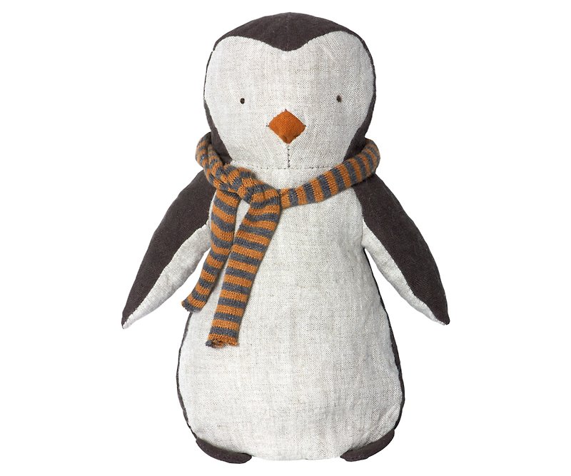 Arctic Friends-Penguin boy - ตุ๊กตา - ผ้าฝ้าย/ผ้าลินิน ขาว