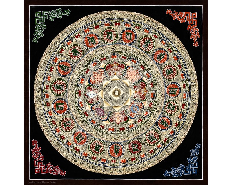 Spiritual Universal Mandala: A Portal to Wholeness - Wall Décor - Other Materials Multicolor