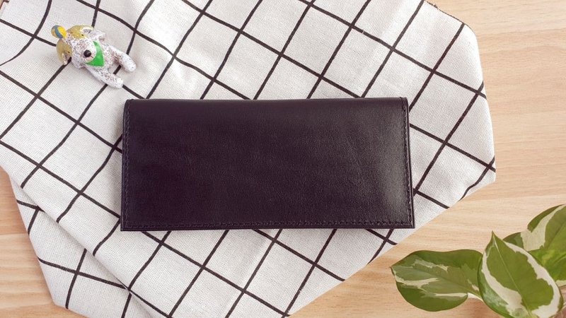 YF07  手作文創 簡約款輕薄款長夾、商務長、兩折長夾 - 錢包/皮夾/長短夾 - 真皮 多色