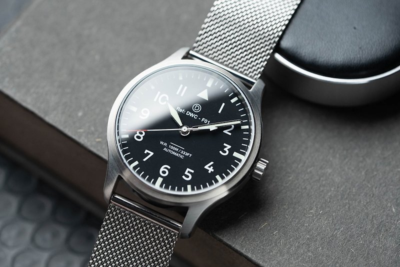 DIY 輕懷舊風 Pilot Watch 飛行員腕錶 製錶套裝 - 日本機芯 - 其他 - 其他金屬 銀色