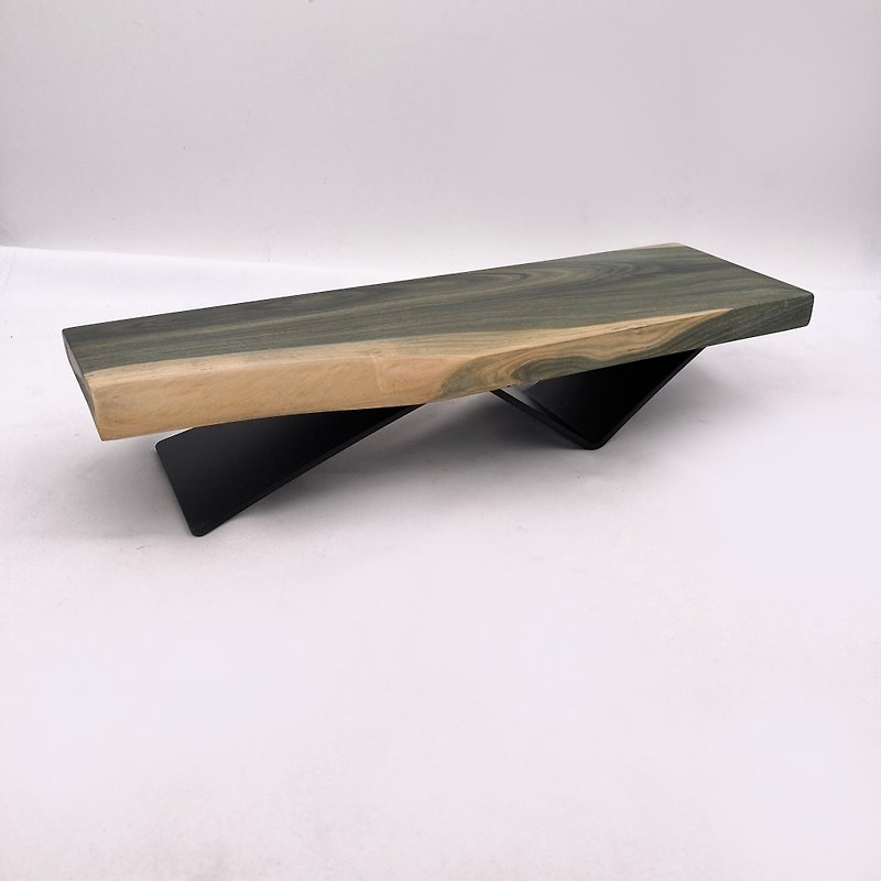 木頭 餐桌/書桌 綠色 - 鐵木和　巴拉圭綠檀桌上展示架　設計款桌上置物架　家飾架　展場