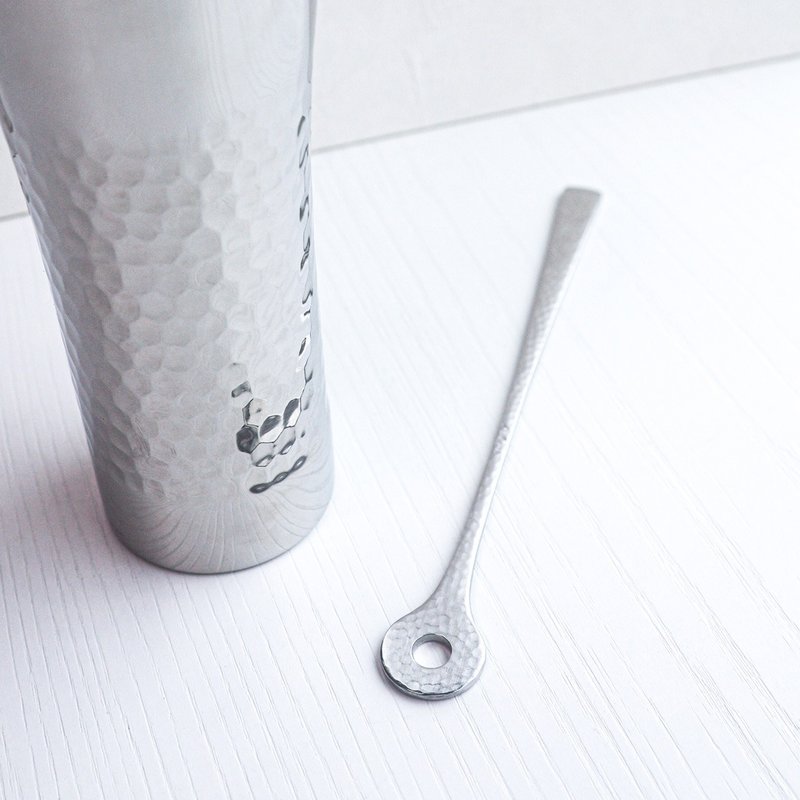 [Made in Japan] SALUS Hammer Pattern Stirring Stick - ช้อนส้อม - สแตนเลส สีเงิน