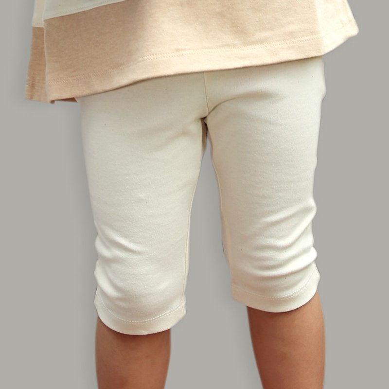 【ecoolla】有機棉包腿七分褲_原棉米|台灣製| - 其他 - 棉．麻 白色