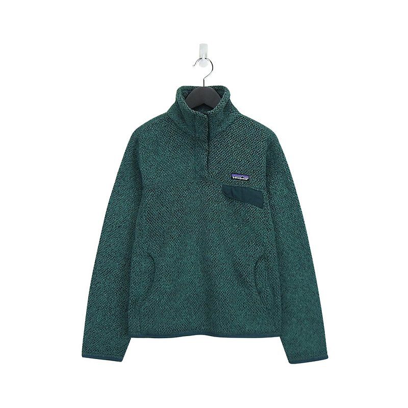 A‧PRANK :DOLLY :: 品牌Patagonia fleece藻綠色刷毛上衣(T711044) - 女裝 上衣 - 棉．麻 綠色