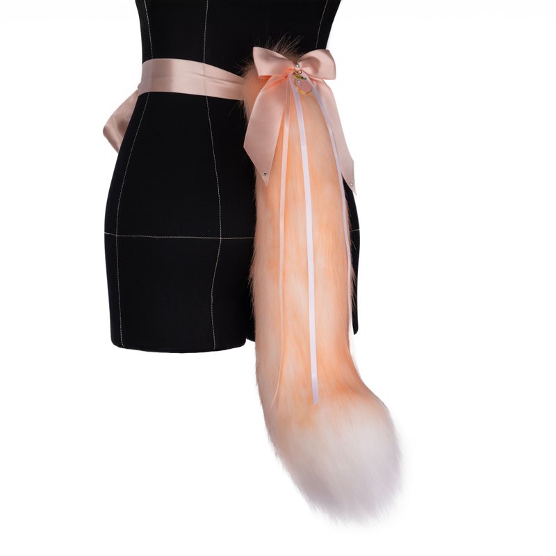 Peachy Kitten Tail Faux Fur Tail - 其他 - 其他人造纖維 金色