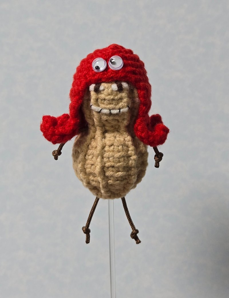 Woolen Doll Peanut Friend Ornaments ~ Octopus - พวงกุญแจ - วัสดุอื่นๆ 