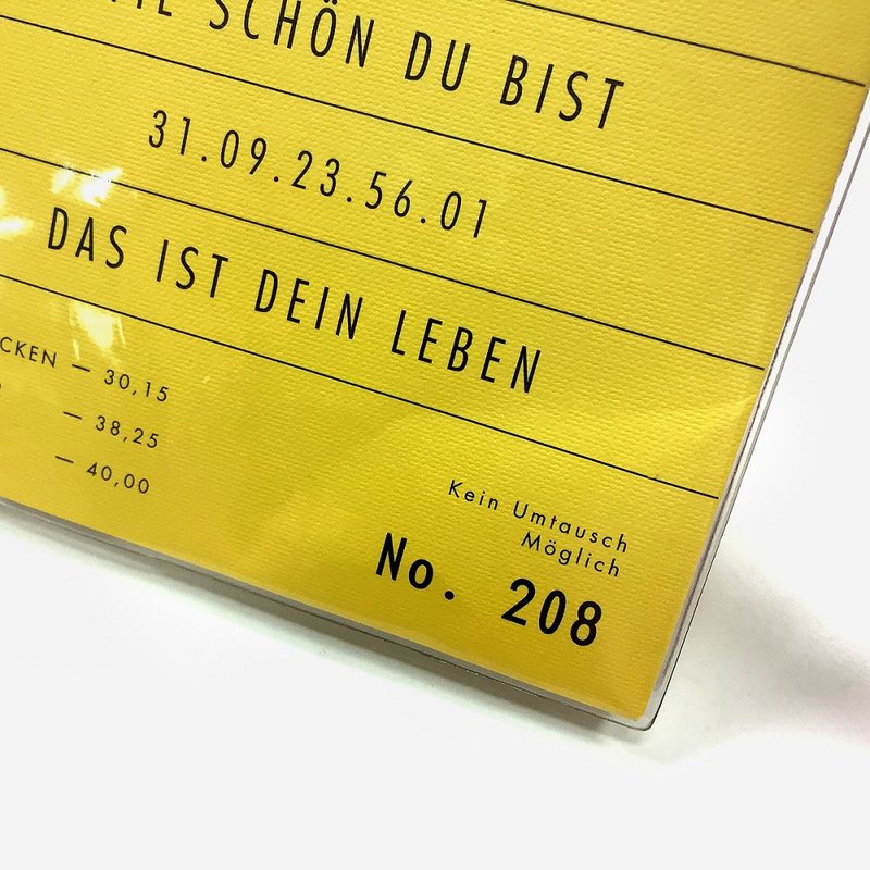 小樽発売 -  EVEN ODDSカレンダー（タイムなし）-03オレンジCイエロー、PLD61075-X1 - ノート・手帳 - 紙 イエロー