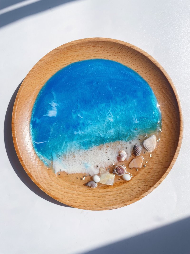 【現貨】海洋海浪木盤 - 擺飾/家飾品 - 樹脂 