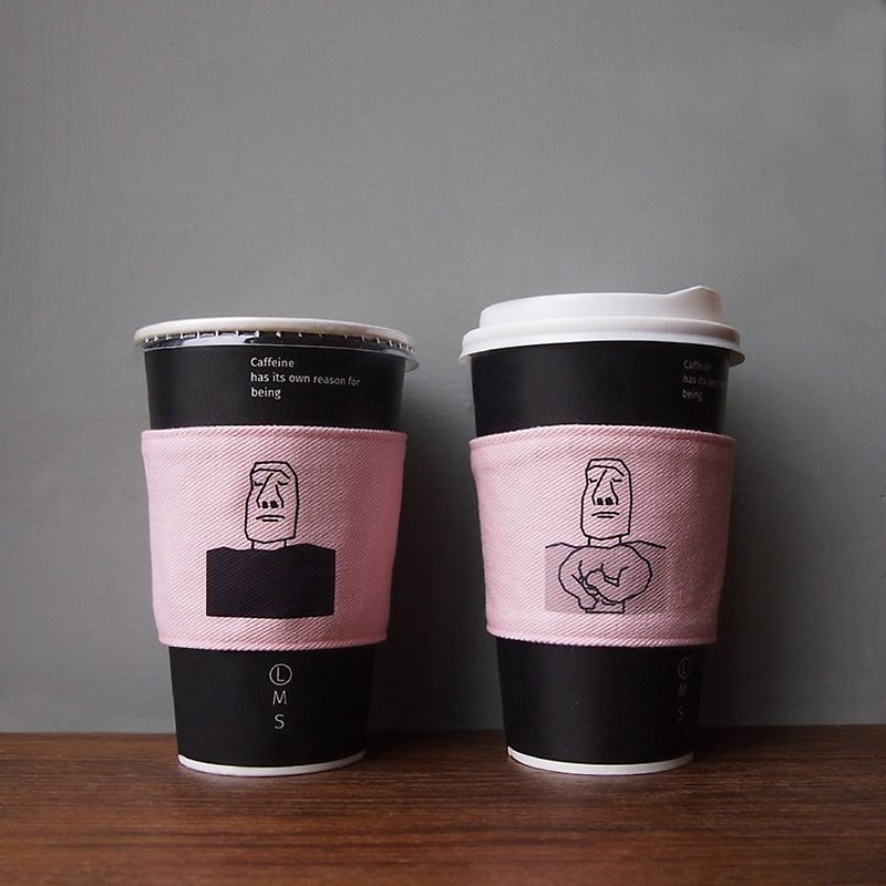 YCCT good holding cups - pink tender fresh meat - ถุงใส่กระติกนำ้ - ผ้าฝ้าย/ผ้าลินิน สึชมพู