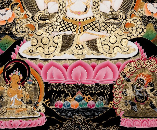 花観音 絵画 額 無心