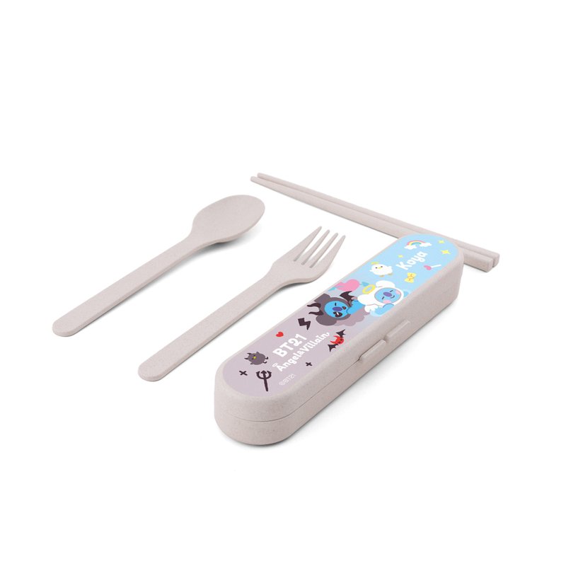 環保餐具套裝  BT21 Angel & Villain Edition - KOYA - 刀叉/湯匙/餐具組 - 其他材質 
