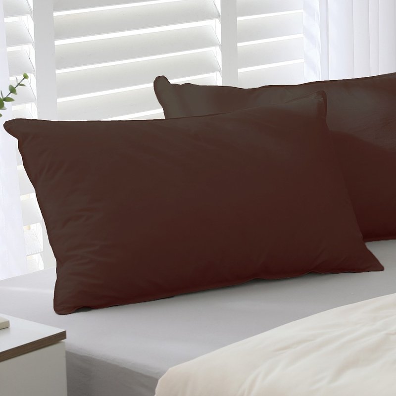 Daily pillow / Q bomb nano material / Bring you a new sleep experience / Simple Brown - Pillows & Cushions - Other Materials White