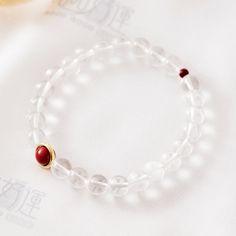 天落吉祥男女晶石手鍊(含開光)保平安、化煞、添貴人、淨化思緒 - 手鍊/手環 - 寶石 白色