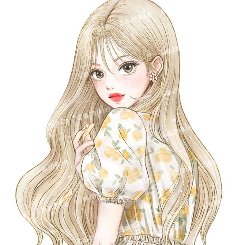 daisy sticker - 貼紙 - 紙 