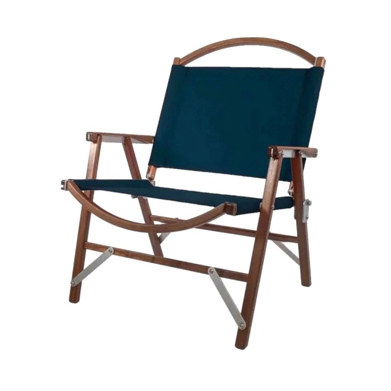 Kermit Walnut Chair 國際版胡桃木克米特椅(海軍藍) 戶外折疊椅 - 露營用品 - 木頭 藍色