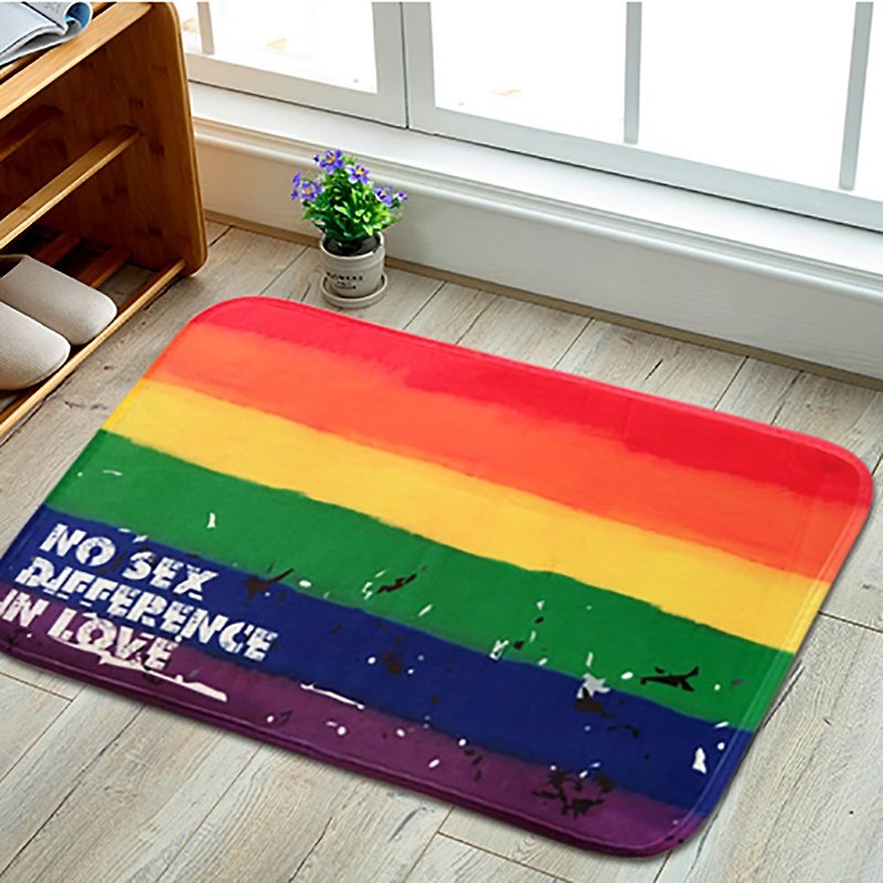 Rainbow carpet mat - Rugs & Floor Mats - Other Man-Made Fibers Multicolor