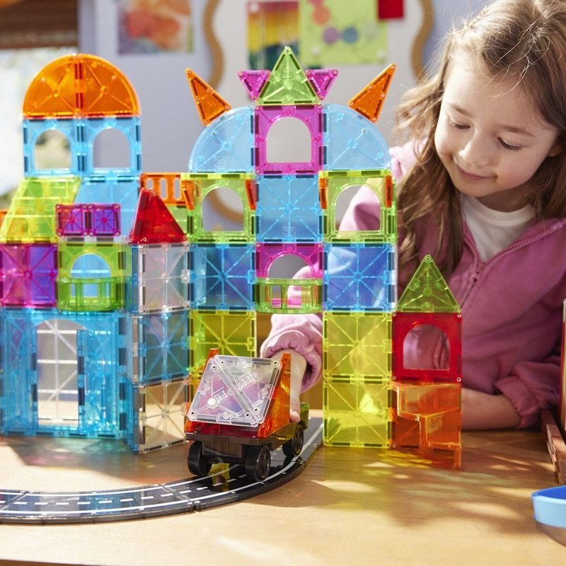 Magna-Tiles Combo 磁力積木-110片城市大冒險(磁力片 玩具 禮物) - 寶寶/兒童玩具/玩偶 - 其他材質 