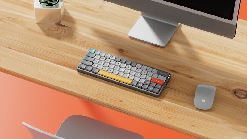 Air60 V2 Wireless Bluetooth Mac | Win | iPad | Android Mechanical Keyboard - Computer Accessories - Aluminum Alloy 