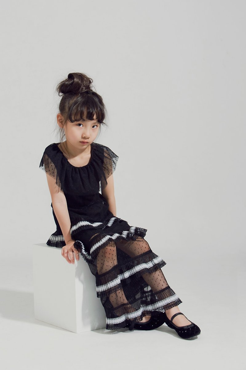 Spot Mesh with Tiered Dress / SS2017 - Kids' Dresses - Other Materials 