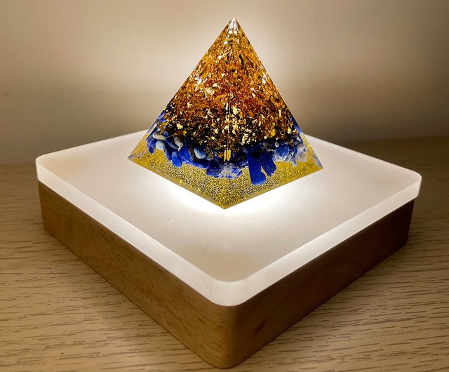 Wealth Flow Aogang ピラミッド (5cmx5cm) - 10cm 正方形のランプ