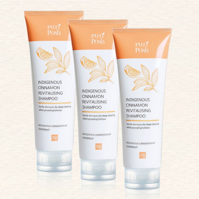 PuriPosh Earth Cinnamon Rich Light Shampoo 250ml 【Three Bottles Special】 - Shampoos - Other Materials Transparent