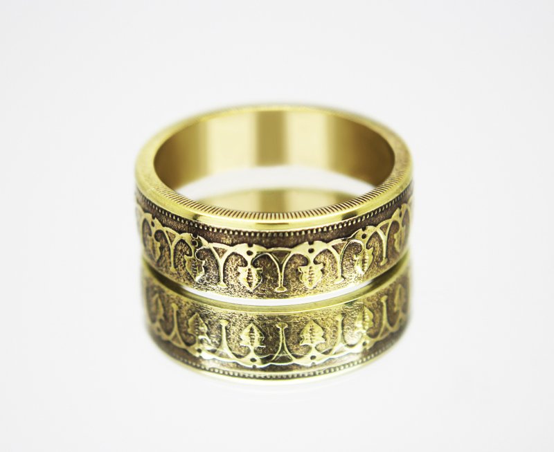 Tunisia Coin ring 50/100 Millimes coin rings for men coin rings for women - 戒指 - 其他金屬 