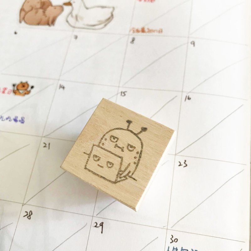 Hand-made Rubber Stamp World Weariness Series-Social Animals - ตราปั๊ม/สแตมป์/หมึก - ยาง 