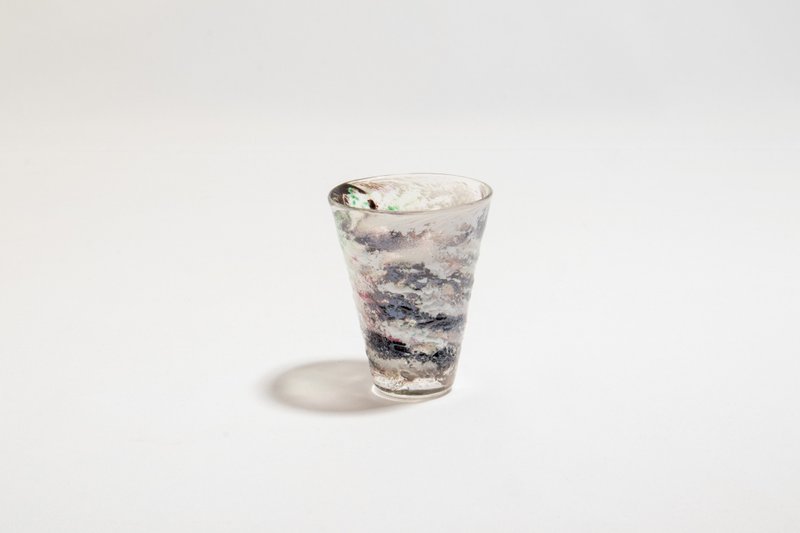 黑白斑點烈酒杯 - 酒杯/酒器 - 玻璃 黑色